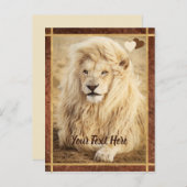 White Lion Photo Custom Briefkaart (Voorkant / Achterkant)
