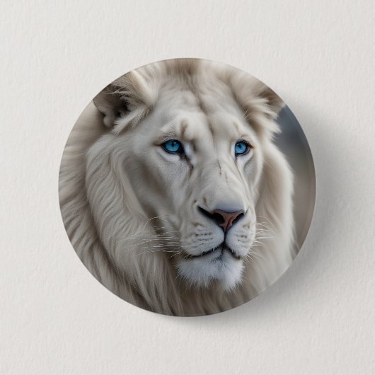 White Lion Ronde Button 5,7 Cm (Voorkant)