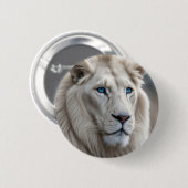 White Lion Ronde Button 5,7 Cm (Voorkant /achterkant)