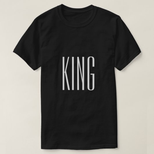 White Lion Text Black T shirt (Design voorkant)