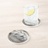 White Lion Zandsteen Onderzetter (Zijkant)