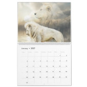 White Lions Art Calendar Kalender (Jan 2027)