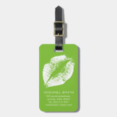 White Lips #12 Bagagelabel (Voorkant verticaal)