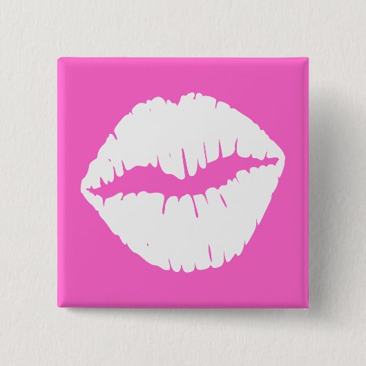 White Lips Button (Voorkant)
