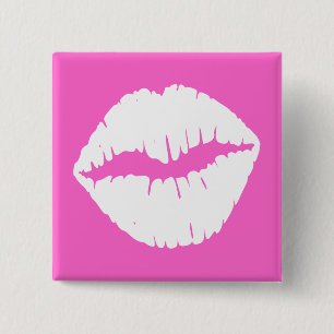 White Lips Button