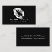 White Lips Makeup Artist Visitekaartje (Voorkant / Achterkant)