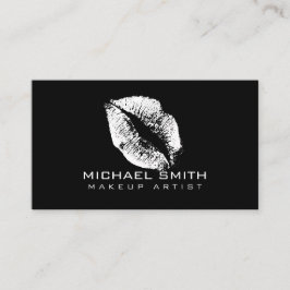 White Lips Makeup Artist Visitekaartje