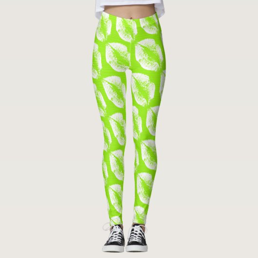 White Lips Moderne Limoen Leggings (Voorkant)