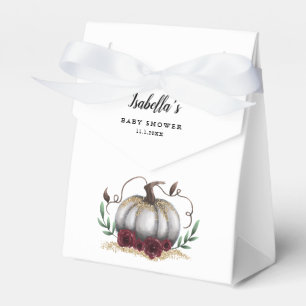 White Little Pumpkin Theme Baby shower Bedankdoosjes