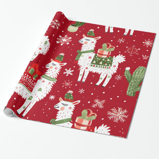 White Llama Cadeaupapier
