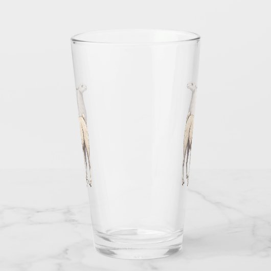White Llama Glas (Links)