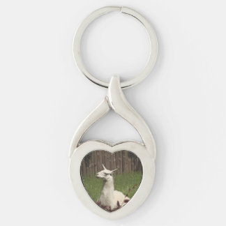 White Llama Sleutelhanger