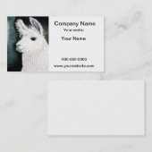 White Llama Visitekaartje (Voorkant / Achterkant)