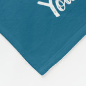 White Lobster Graphic Message  Fleece Deken (Hoek)