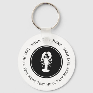 White Lobster Logo Sleutelhanger