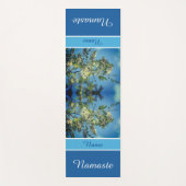 White Locust Flower Blossom Personalized Yogamat (Voorkant)