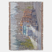 White Logging Truck — Truck and Highway Art Deken (Voorkant Verticaal)