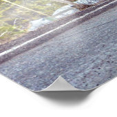 White Logging Truck — Truck and Highway Art Poster (Hoek)