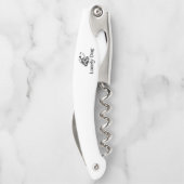 White Long Dog Cork Screw Kurkentrekker (Achterkant)