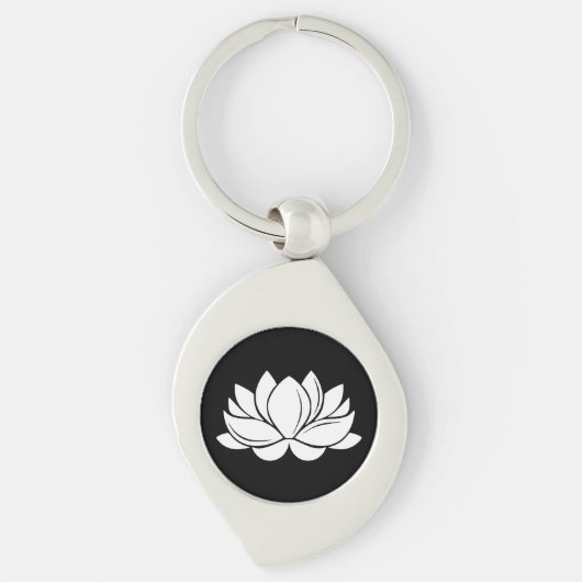 White Lotus Blossom Sleutelhanger (Voorkant)