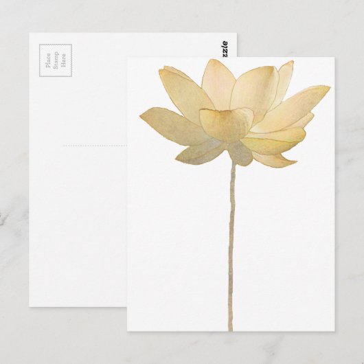 White Lotus Briefkaart (Voorkant / Achterkant)