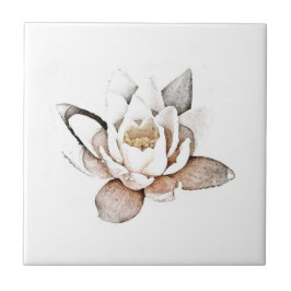 WHITE LOTUS CERAMIC TEGEL TEGELTJE