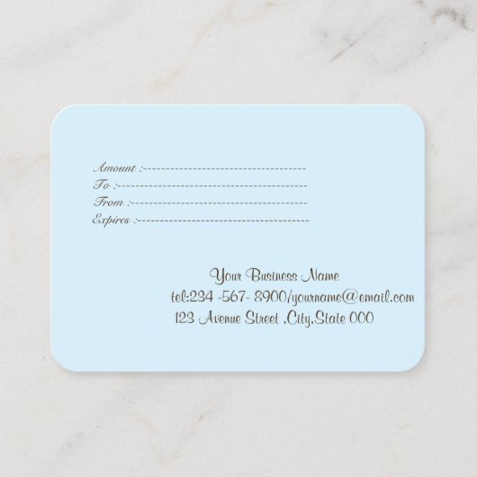 White Lotus, Confetti, Spa, Massage Kortingskaartje (Achterkant)