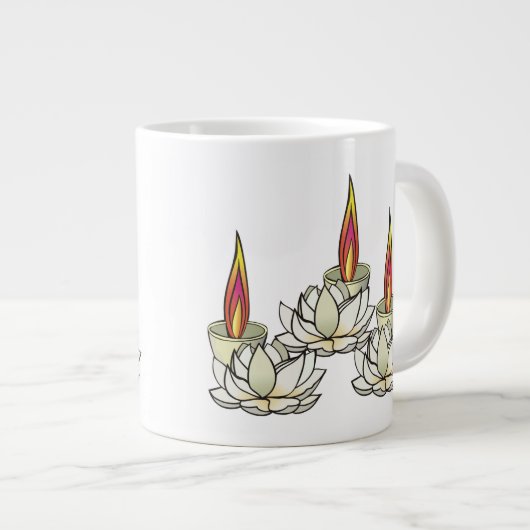 White Lotus & Deepas Grote Koffiekop (Voorkant rechts)