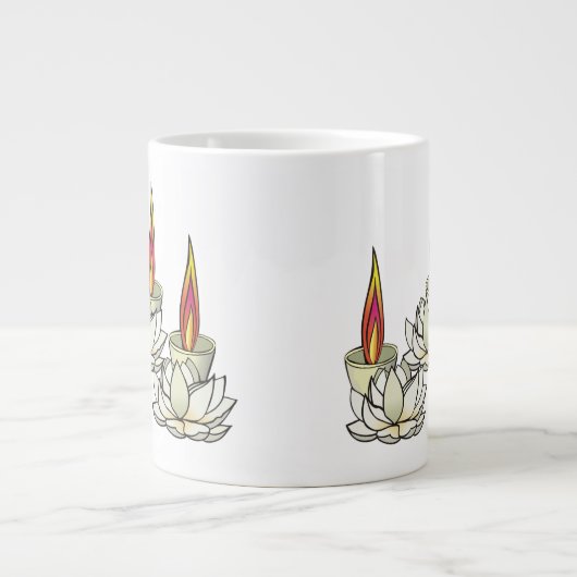 White Lotus & Deepas Grote Koffiekop (Voorkant)