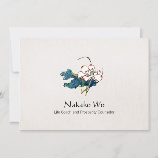 White Lotus Flower Health, Wellness & Healing Kaart (Voorkant)