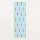 White Lotus Flower Illustration Yogamat (Voorkant)