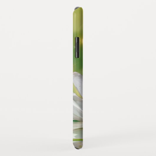 White Lotus Flower Landscape, Zen Case-Mate iPhone Case (Achterkant/rechts)