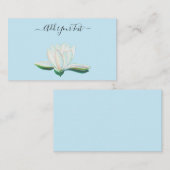 White Lotus Flower Luminous  Notitiekaartje (Voorkant / Achterkant)