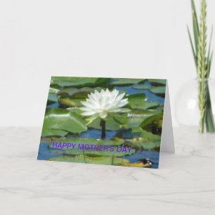White Lotus Happy Moederdag Kaart