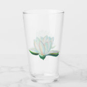 White Lotus Illustration Glas (Voorkant)