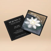 White Lotus in Water Wellness Spa Black Vierkante Visitekaartje