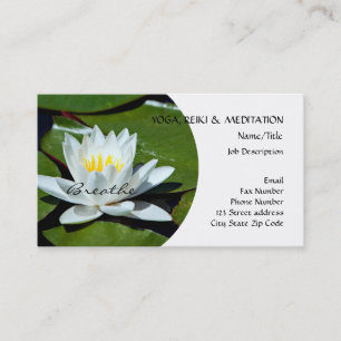 White Lotus l Water Lily l Breathe Visitekaartje
