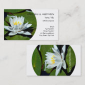 White Lotus l Water Lily l Breathe Visitekaartje (Voorkant / Achterkant)