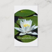 White Lotus l Water Lily l Breathe Visitekaartje (Achterkant)