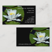 White Lotus l Water Lily l Breathe Visitekaartje (Voorkant / Achterkant)