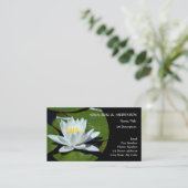White Lotus l Water Lily l Breathe Visitekaartje (Staand voorkant)