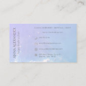 White Lotus Mandala Modern Yoga Instructor Visitekaartje (Achterkant)