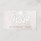 White Lotus Mandala Yoga en Meditation Instructor Visitekaartje (Voorkant)
