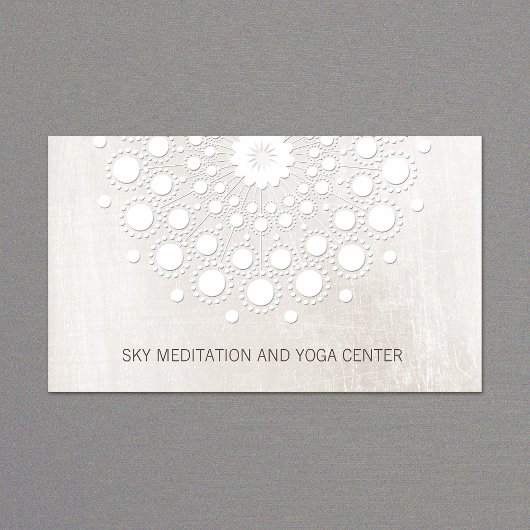 White Lotus Mandala Yoga en Meditation Instructor Visitekaartje