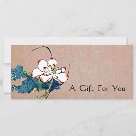 White Lotus Massage Therapist Cadeaubon (Voorkant)
