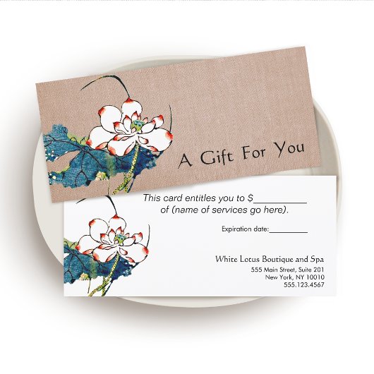 White Lotus Massage Therapist Cadeaubon