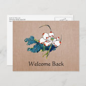 White Lotus Massage Therapist Reminder Briefkaart (Voorkant / Achterkant)