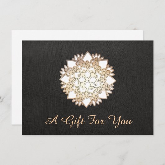 White Lotus Salon and Spa Gift Certificate (Voorkant / Achterkant)