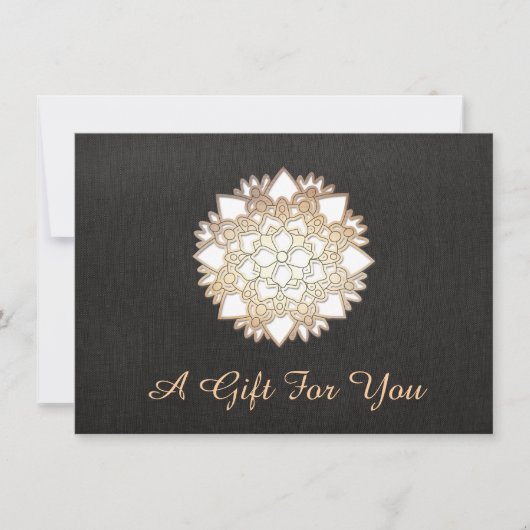 White Lotus Salon and Spa Gift Certificate (Voorkant)