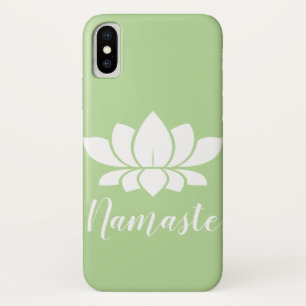 White Lotus Silhouette Namaste Case-Mate iPhone Case